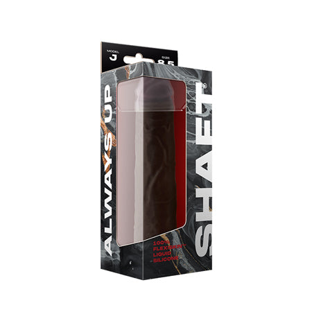 Shaft Model J Liquid Silicone Dong 8.5 in. Mahogany - Casual Toys