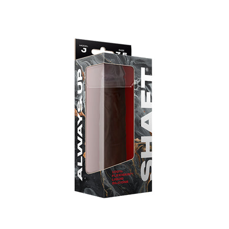 Shaft Model J Liquid Silicone Dong 7.5 in. Mahogany - Casual Toys