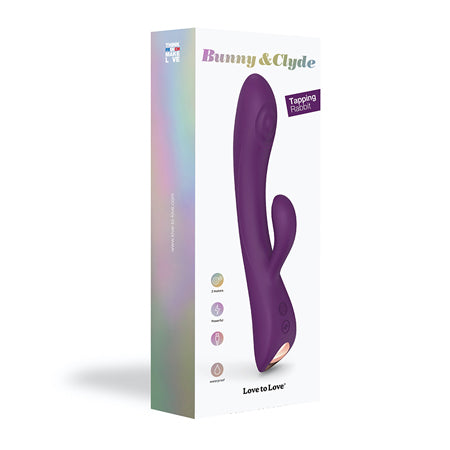 Bunny & Clyde Dual Stimulator Purple Rain - Casual Toys