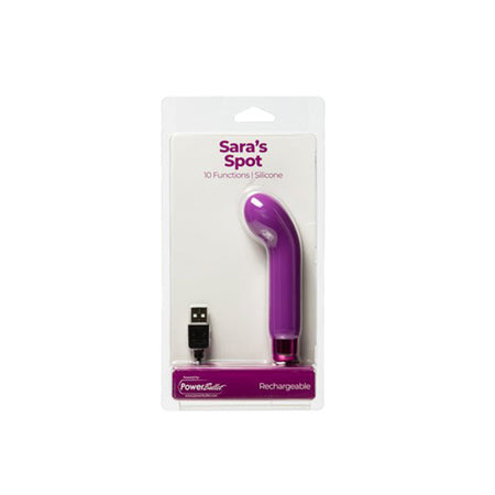 Sara's Spot Rechargeable Bullet With Removable G-Spot Sleeve Purple - Casual Toys