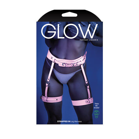 Fantasy Lingerie Glow Strapped In Leg Harness O-S