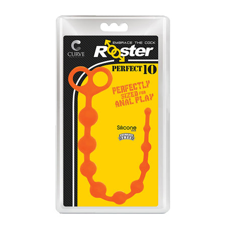Rooster Perfect 10 Anal Plug Orange
