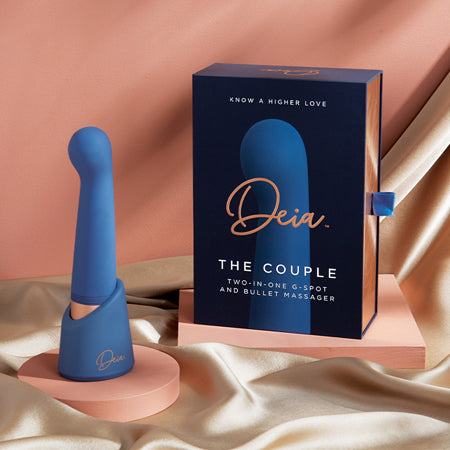 Deia The Couple G-Spot and Bullet Massager Silicone Blue - Casual Toys