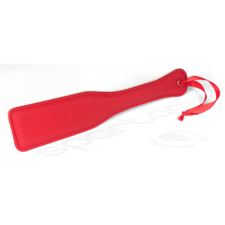 Spartacus Red PU Paddle With Reverse Plush