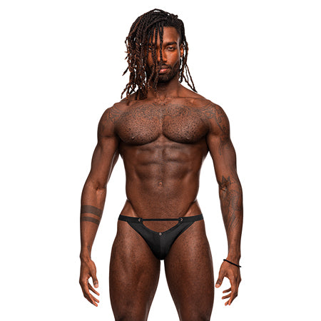 Male Power Magnificence Micro V Thong Black S/M