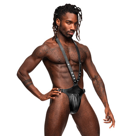 Male Power Leather Men's Capricorn Black O/S