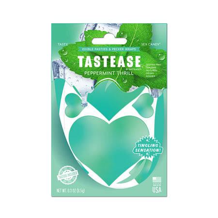 Tastease by Pastease Peppermint Thrill Candy Edible Pasties & Pecker Wraps