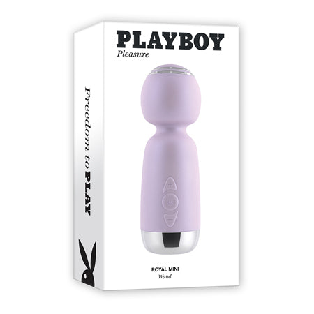 Playboy Royal Mini Rechargeable Silicone Wand Vibrator Opal