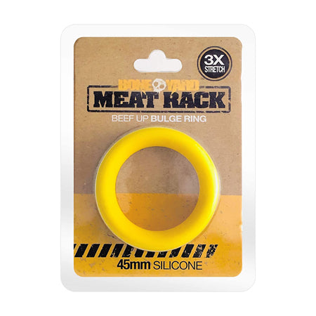 Meat Rack Cock Ring Yellow - Casual Toys